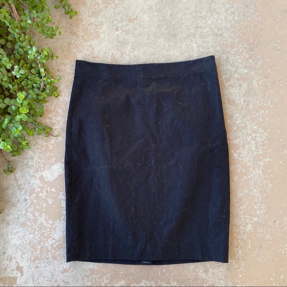 J. Crew Dresses & Skirts - J Crew Black Linen Cotton Blend Pencil Skirt